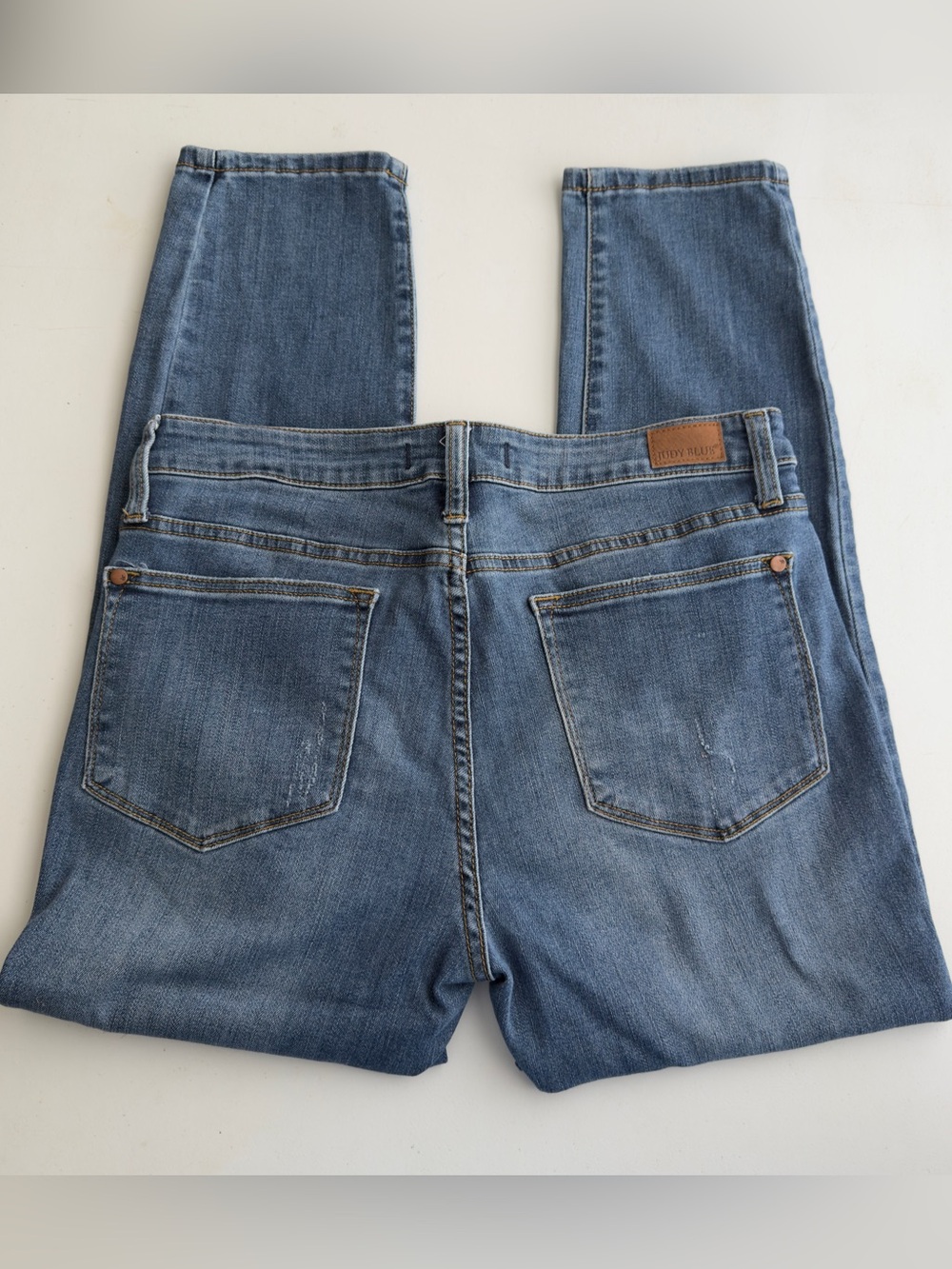 Judy Blue Jeans Women Size 30 Relaxed Fit Cropped Jeans Dark Wash Stretch - Picture 4 of 7